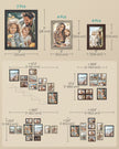 Picture Frame Set – MDF and Glass – Multi-Color – Includes 16 Mats and 12 Non-Trace Nails for Versatile Display