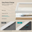 Picture Frames Set – MDF and Glass – Various Sizes – Includes 16 Mats and 12 Non-Trace Nails