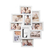 Photo Frame Collage – MDF – White – Wall-Mounted for 10 Photos (4