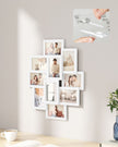 Collage Picture Frame – MDF – Cloud White – 10-Opening for Wall Decor