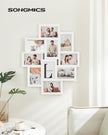 Photo Frame Collage – MDF – White – Wall-Mounted for 10 Photos (4