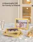 Set of 10 Picture Frames – Pale Gold – Assorted Sizes – Elegant Design