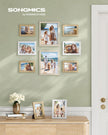 Set of 10 Picture Frames – Plastic – Black – Multiple Sizes for Versatile Display
