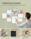 Set of 10 Picture Frames – Plastic – Black – Multiple Sizes for Versatile Display