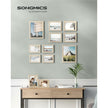Set of 10 Photo Frames – Plastic – Black – Assorted Sizes