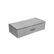 Foldable Underbed Storage Bag – Fabric – Grey – Adjustable Divider for Clothes and Bedding