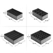 Set of 4 Fabric Drawer Organisers – Non-Woven Fabric – Grey – Foldable and Space-Saving Design
