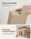 Set of 6 Drawer Organisers – Fabric – Sand Beige – 6 Compartments