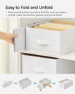 Drawer Organisers – Non-Woven Fabric – Classic White – Set of 4, 6-Compartment