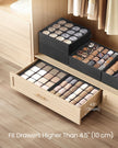Drawer Organisers Set – Fabric – Ink Black – 80 Compartments