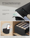Drawer Organisers Set – Fabric – Ink Black – 80 Compartments