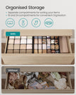 Drawer Organisers Set – Fabric – Ink Black – 80 Compartments