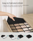 Drawer Organisers Set – Fabric – Ink Black – 80 Compartments