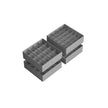 Drawer Organisers Set – Fabric – Dove Grey – 80 Compartments, Foldable Design