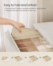 Set of 6 Drawer Organisers – Fabric – Sand Beige – 120 Compartments