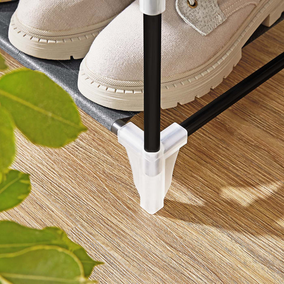 7-Tier Shoe Organiser – Non-Woven Fabric – Grey – Dustproof Design