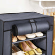 7-Tier Shoe Organiser – Non-Woven Fabric – Grey – Dustproof Design