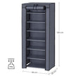 7-Tier Shoe Organiser – Non-Woven Fabric – Grey – Dustproof Design