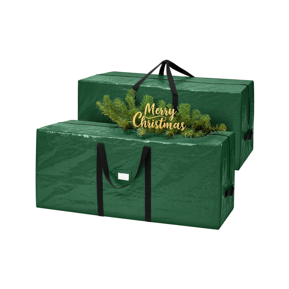 Artificial Tree Storage Bag – Tear-Resistant PE – Red – Heavy Duty with Zip and Reinforced Seams