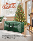 Artificial Tree Storage Bag – Tear-Resistant PE – Red – Heavy Duty with Zip and Reinforced Seams