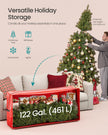 Artificial Tree Storage Bag – Tear-Resistant PE – Red – Heavy Duty with Zip and Reinforced Seams