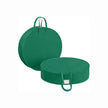 Set of 2 Wreath Storage Bags – Fabric – Green – Dustproof with Divider and Pocket