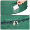 Set of 2 Wreath Storage Bags – Fabric – Green – Dustproof with Divider and Pocket