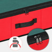 Underbed Storage Bag – Fabric – Green and Red – Foldable with Divider and Dustproof Zipper