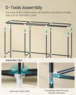 Clothes Wardrobe – Fabric – Black – Large Capacity with 3 Hanging Rails and Shelves
