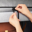 Portable Closet – Non-Woven Fabric – Grey – Large with Herringbone Pattern and Shelves