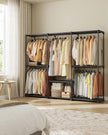 Portable Closet – Fabric – Ink Black – Freestanding Wardrobe with Clothes Rails