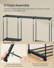 Portable Closet – Fabric – Ink Black – Freestanding Wardrobe with Clothes Rails