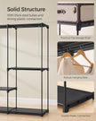 Portable Closet – Fabric – Ink Black – Freestanding Wardrobe with Clothes Rails