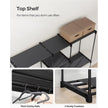 Portable Open Wardrobe – Fabric – Black – Freestanding with Clothes Rails and Shelves