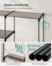 Freestanding Wardrobe – Fabric – Black – Portable Design with Clothes Rails and Shelves