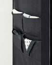 Portable Clothes Wardrobe – Fabric – Grey – Large Capacity with Shelves and Pockets