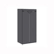 Portable Closet – Canvas – Grey – Includes Hanging Rail and Storage Shelves