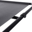 Canvas Hanging Rail Wardrobe – Fabric – Black – Includes Shelves and Storage Space
