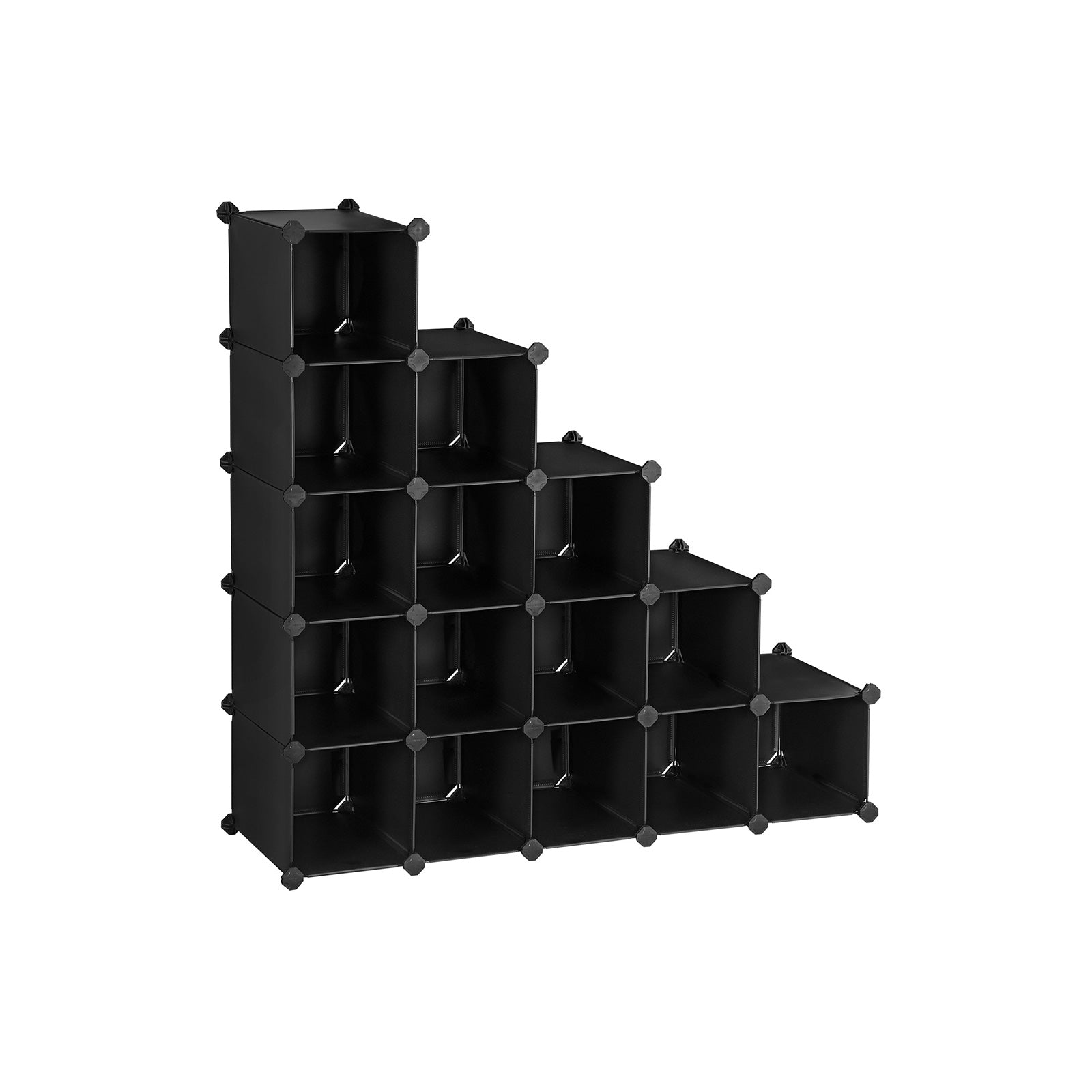 Cubes Storage Organiser – Plastic – Translucent White – Interlocking Modular Design