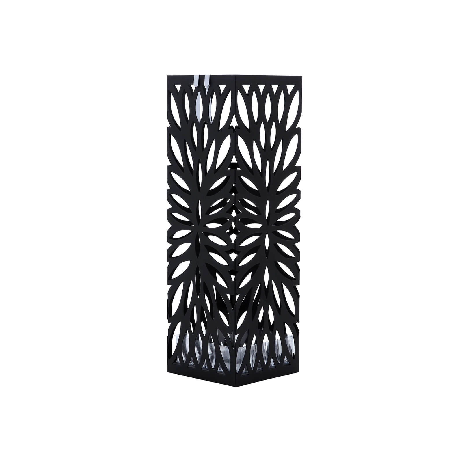 Umbrella Stand – Metal – Black – Free Standing with Drip Tray and Hooks