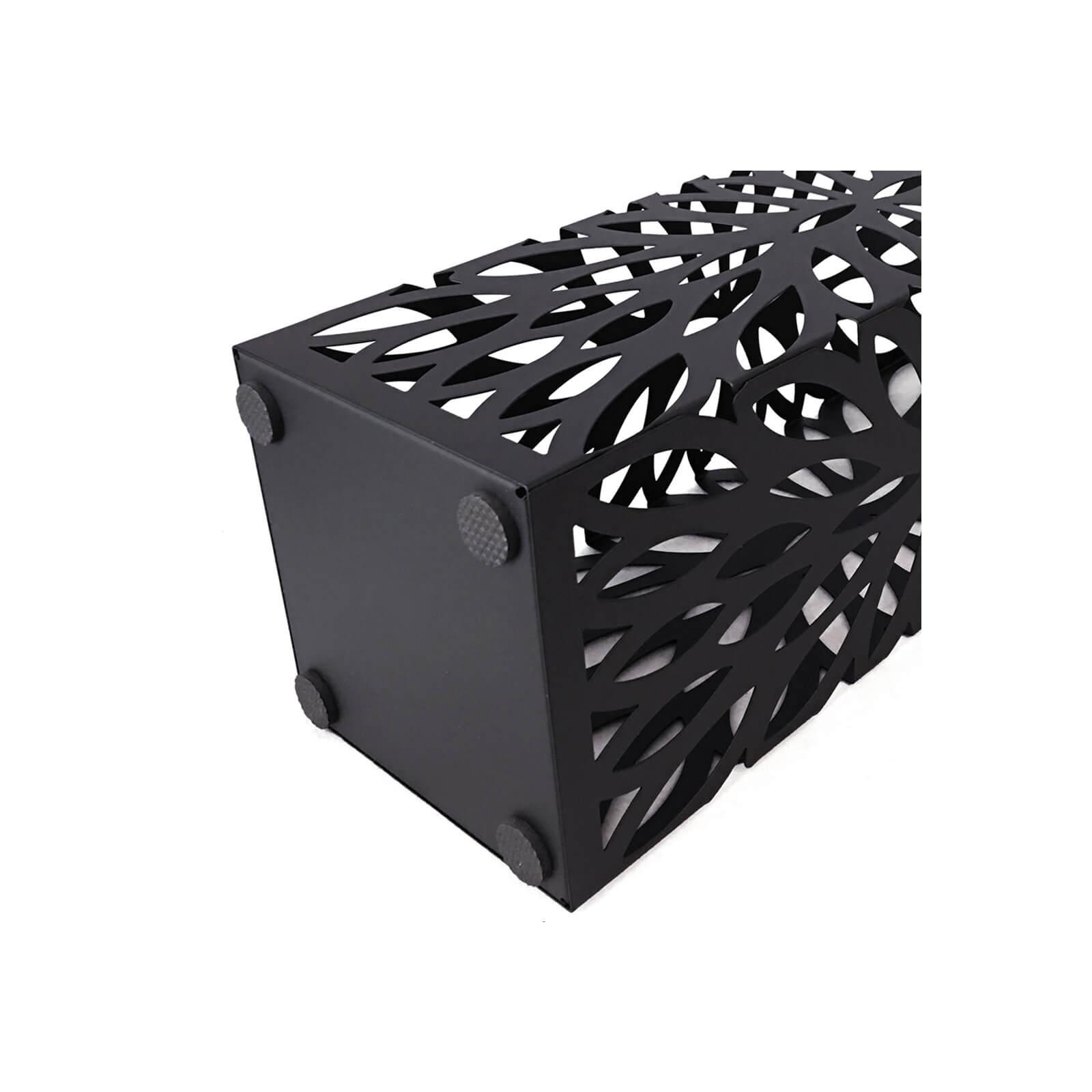 Umbrella Stand – Metal – Black – Free Standing with Drip Tray and Hooks