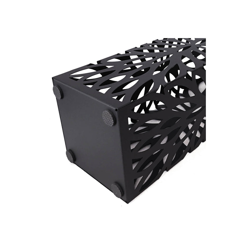 Umbrella Stand – Metal – Black – Free Standing with Drip Tray and Hooks