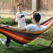 Portable Cotton Hammock – Red Orange – 210 x 150 cm – Supports 300 kg