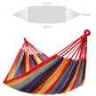 Portable Cotton Hammock – Red Orange – 210 x 150 cm – Supports 300 kg