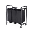 Laundry Cart – Fabric – Beige – 3 Removable Bags on Wheels
