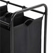 Laundry Cart – Fabric – Beige – 3 Removable Bags on Wheels