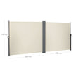 Retractable Awning – Polythene Fabric – Smoky Grey – Privacy Protection and Sun Shade