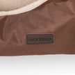Reversible Dog Bed – Fabric – Brown – Spacious Cushion Design 85 x 65 x 21 cm