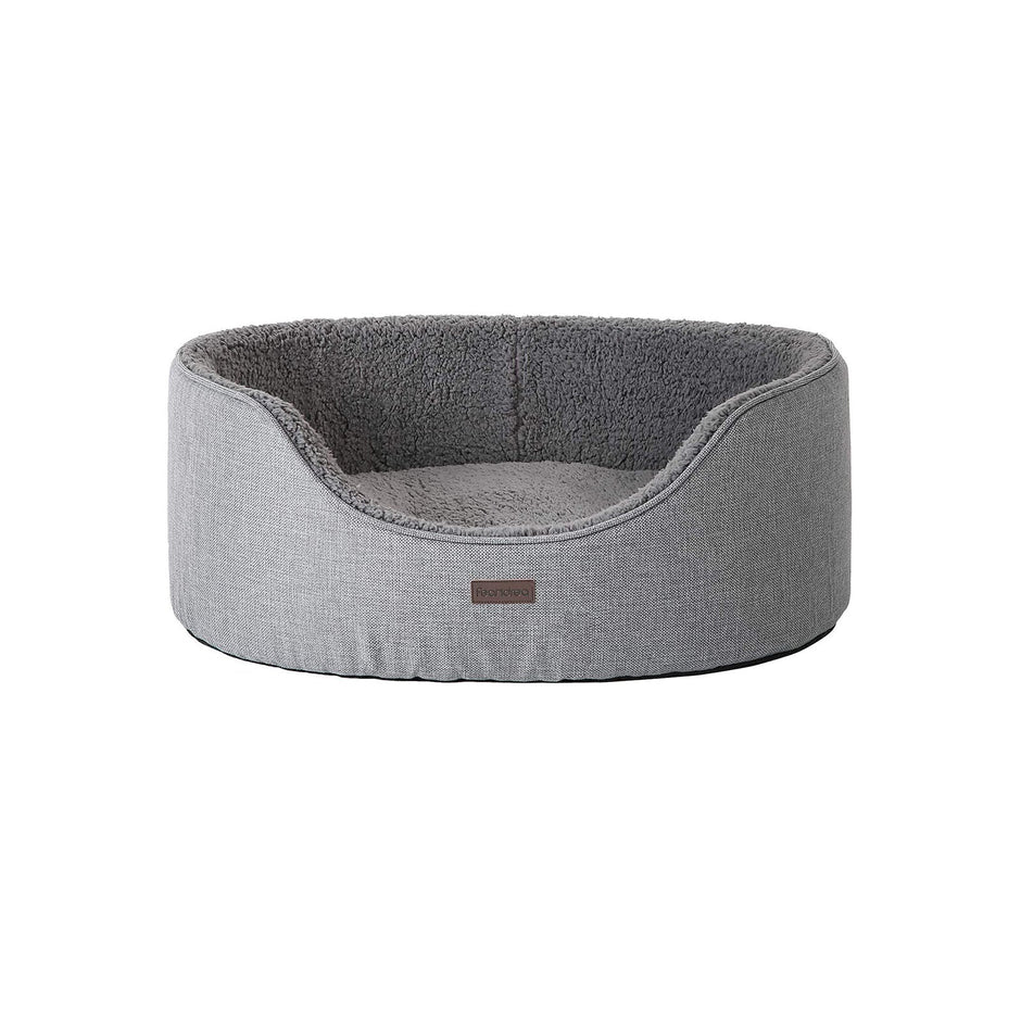 Reversible Dog Bed – Washable Fabric – Grey – Extra Large Size