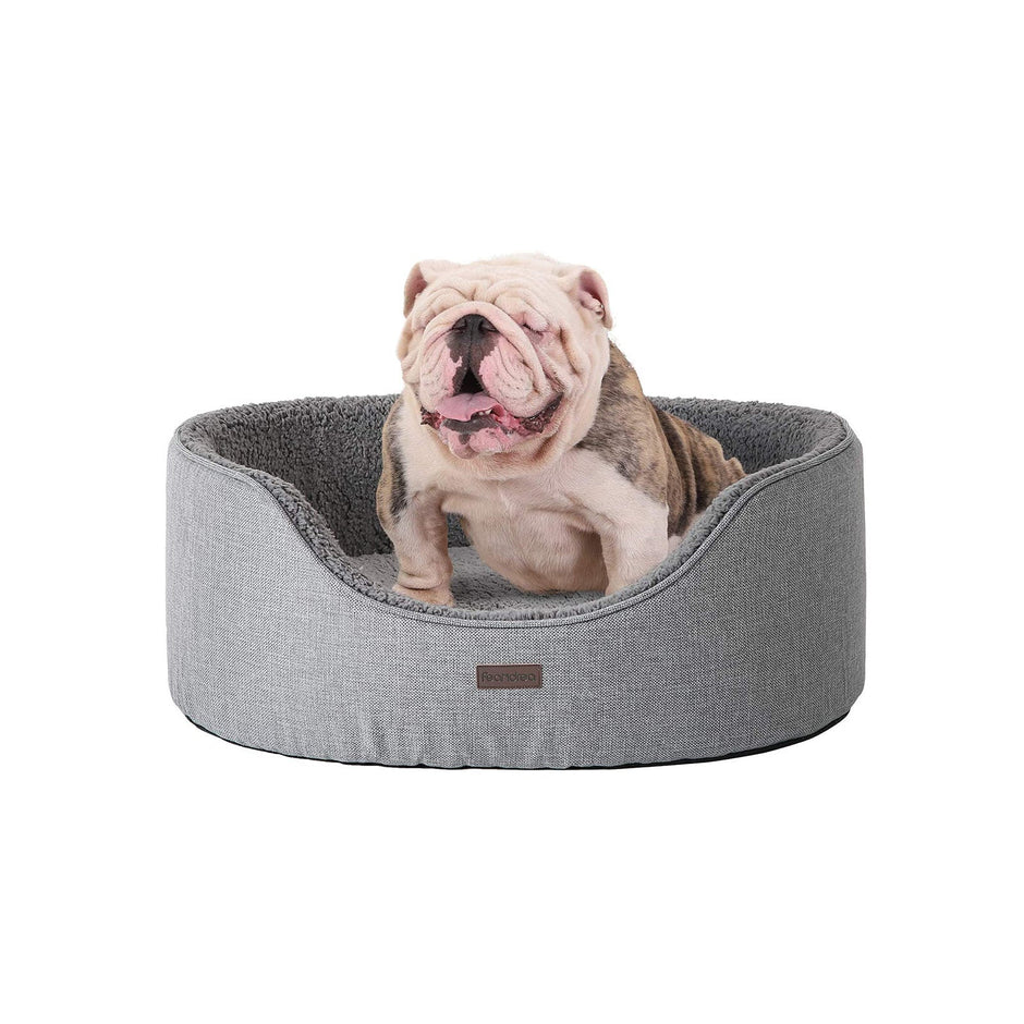 Reversible Dog Bed – Washable Fabric – Grey – Extra Large Size